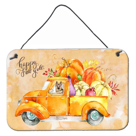 Carolines Treasures Fall Harvest German Shepherd Wall or Door Hanging Prints CK2667DS812